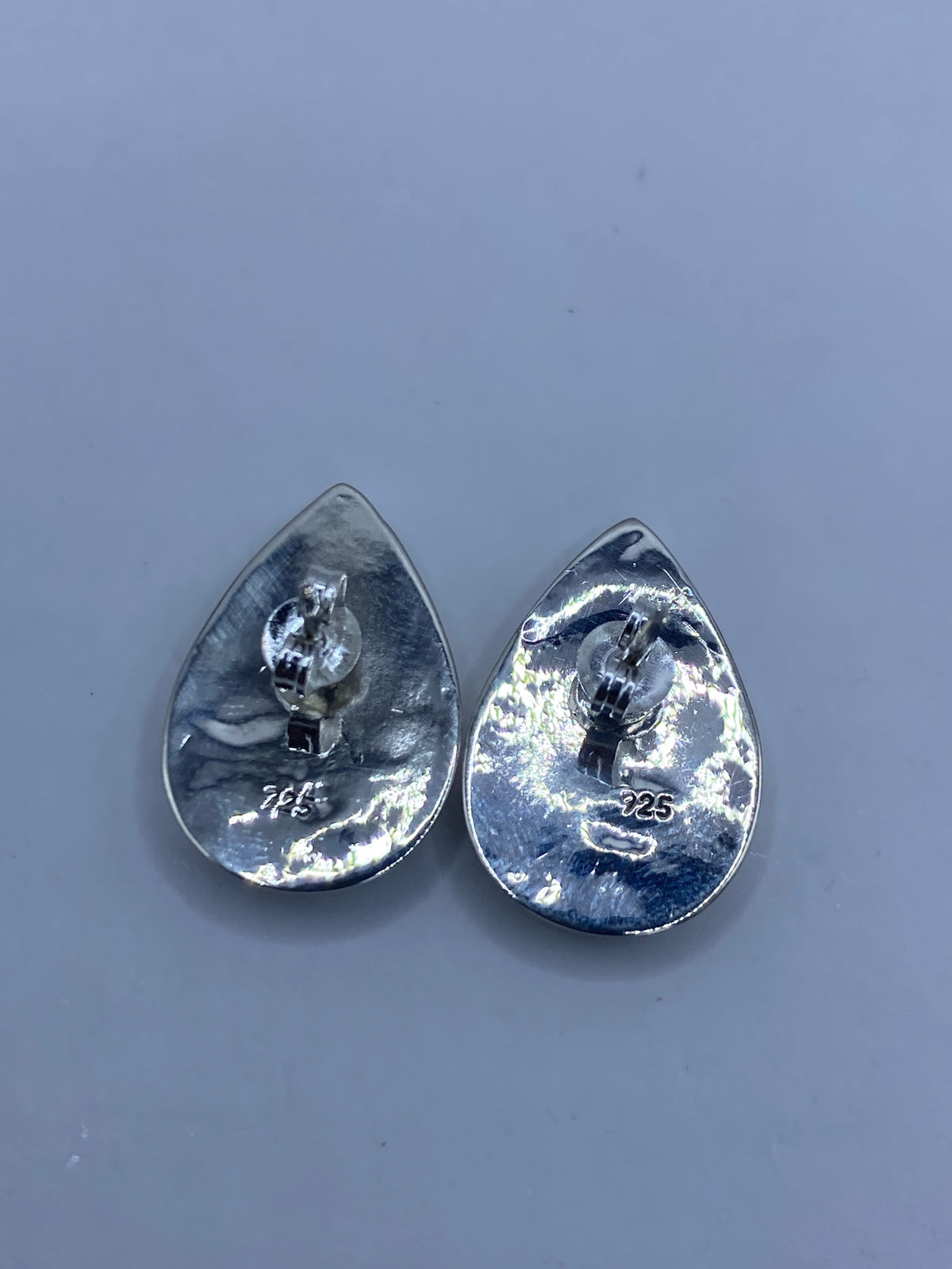 Aretes de Plata Ópalo de Fuego Azul — Taxco 925 — foto 5
