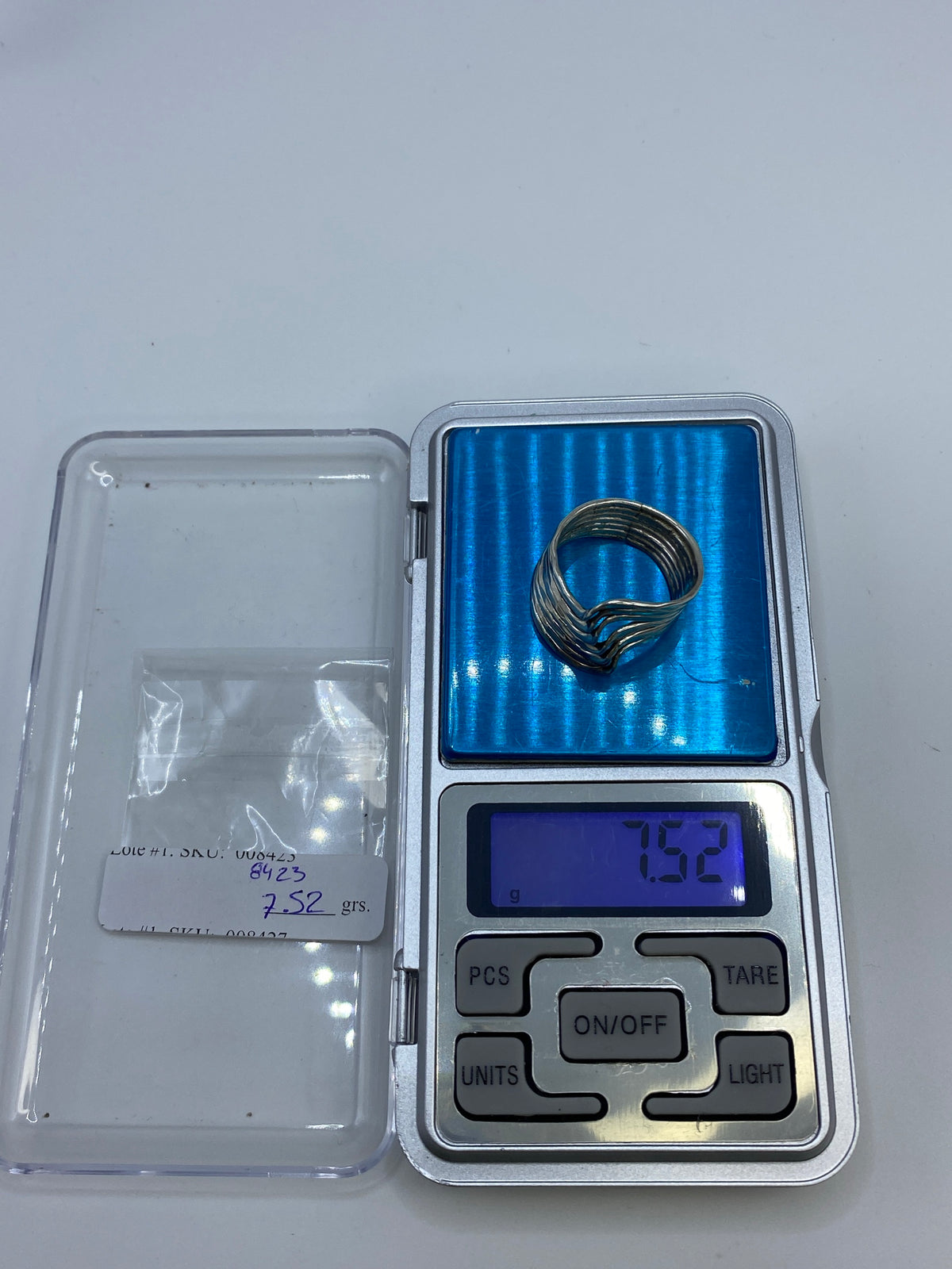 Anillo de Plata Repujado con Ondas — Taxco 925 — foto 7