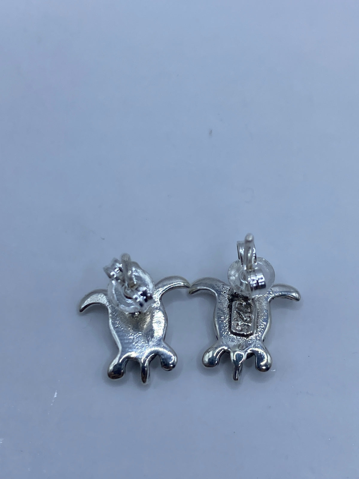 Aretes Tortuga Marina de Plata 925 con Ópalo Azul — foto 5