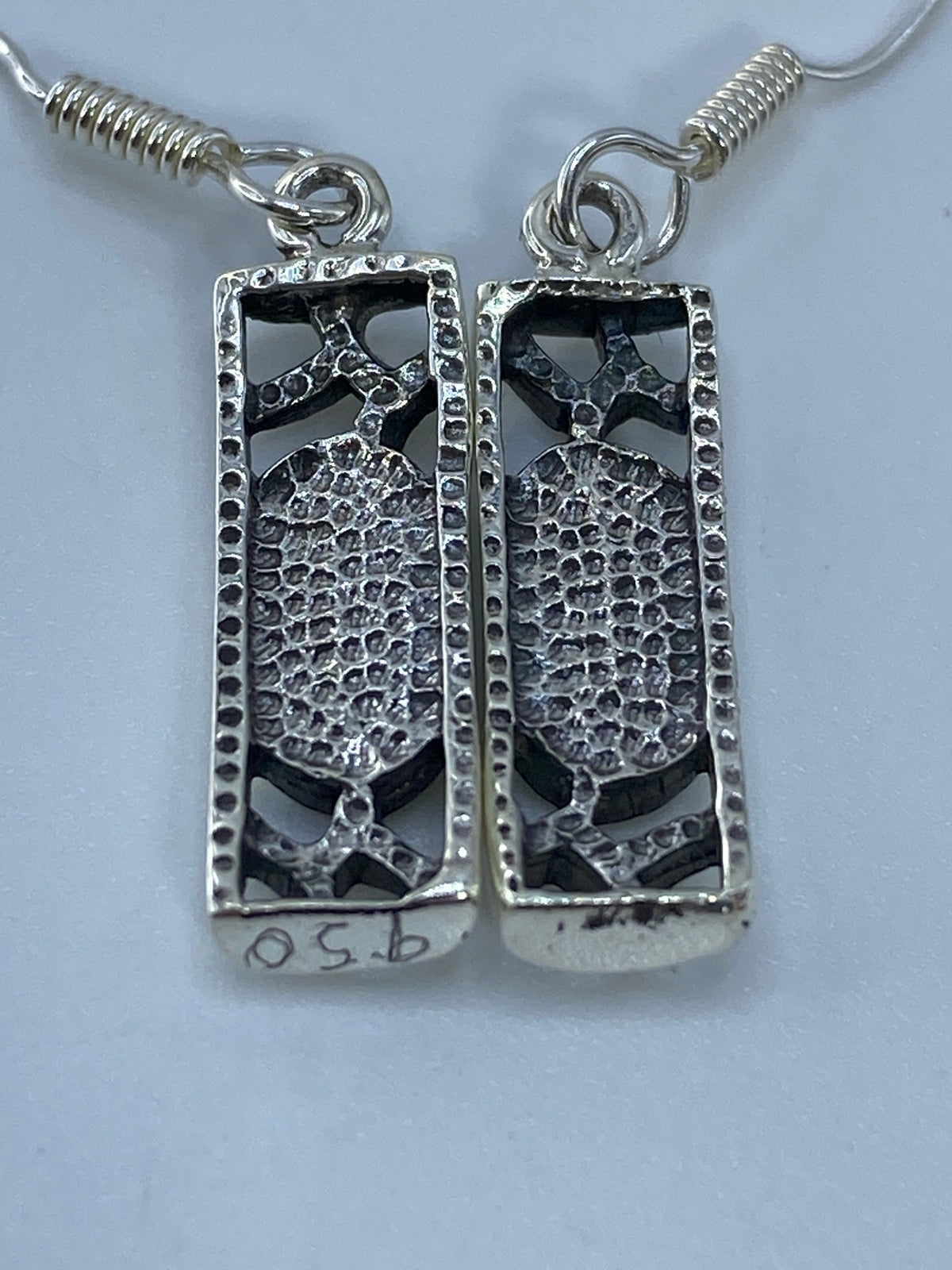 Aretes de Plata con Ópalo de Fuego Verde — Taxco 950 — foto 5