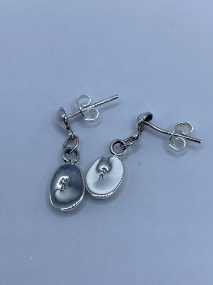 Aretes de Plata con Ópalo de Fuego Rosa — Taxco 925 — foto 5
