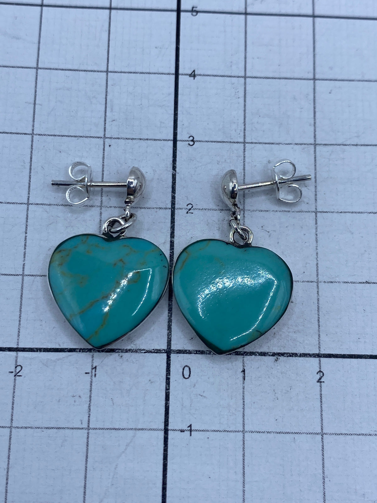 Aretes de plata Taxco con turquesa azul cielo listos para envío, en estuche