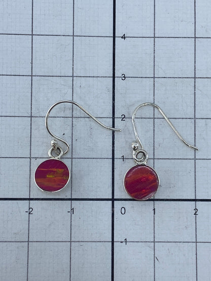 Aretes de plata pulida con gancho, listos para usar
