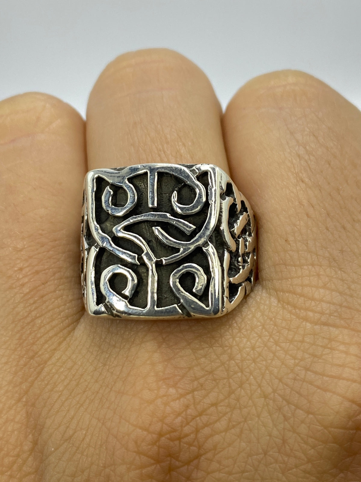 Anillo de Plata Calado Geométrico — Taxco 925 — foto 6