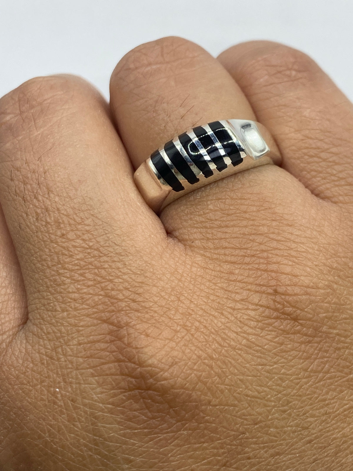 Anillo de Plata Ónix Negro Engastado — Taxco 925 — foto 6