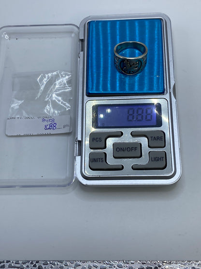 Anillo Plata Repujado Águila Heráldica — Taxco 925 — foto 7