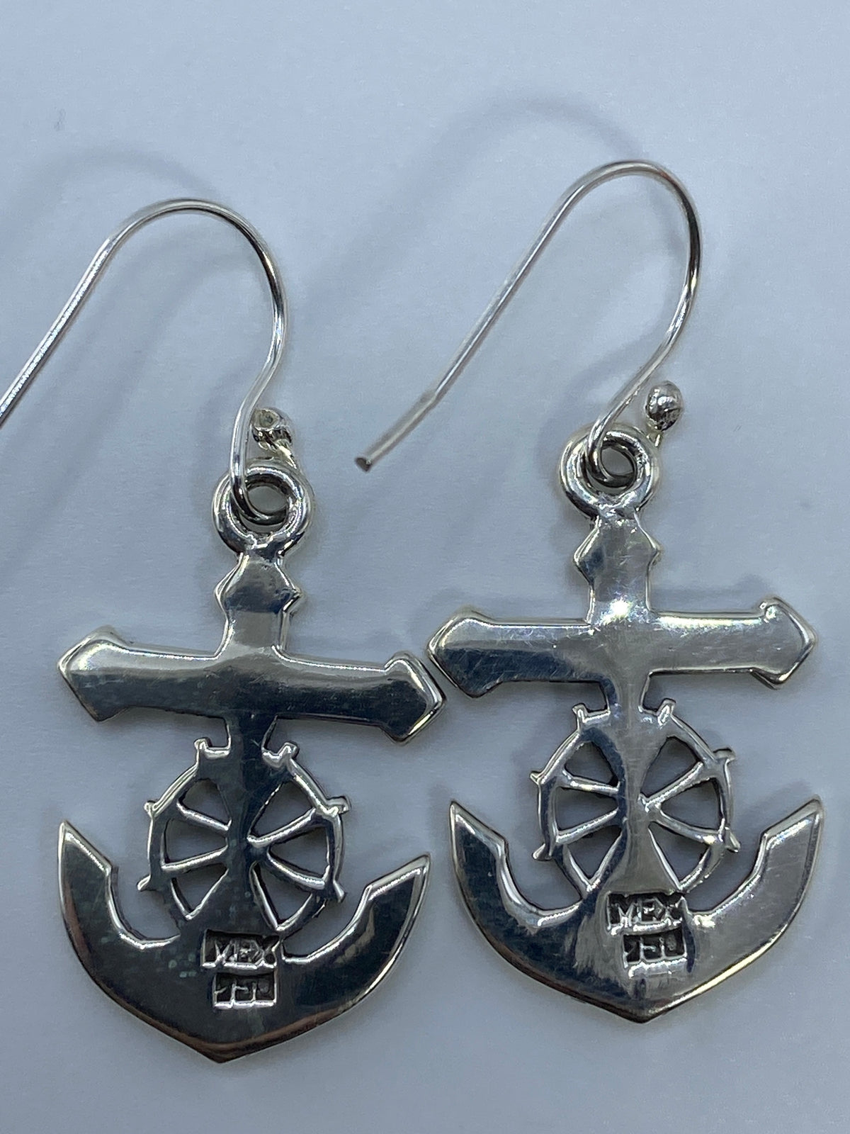 Aretes Marineros Plata 950 con Ópalo de Fuego Verde — foto 5