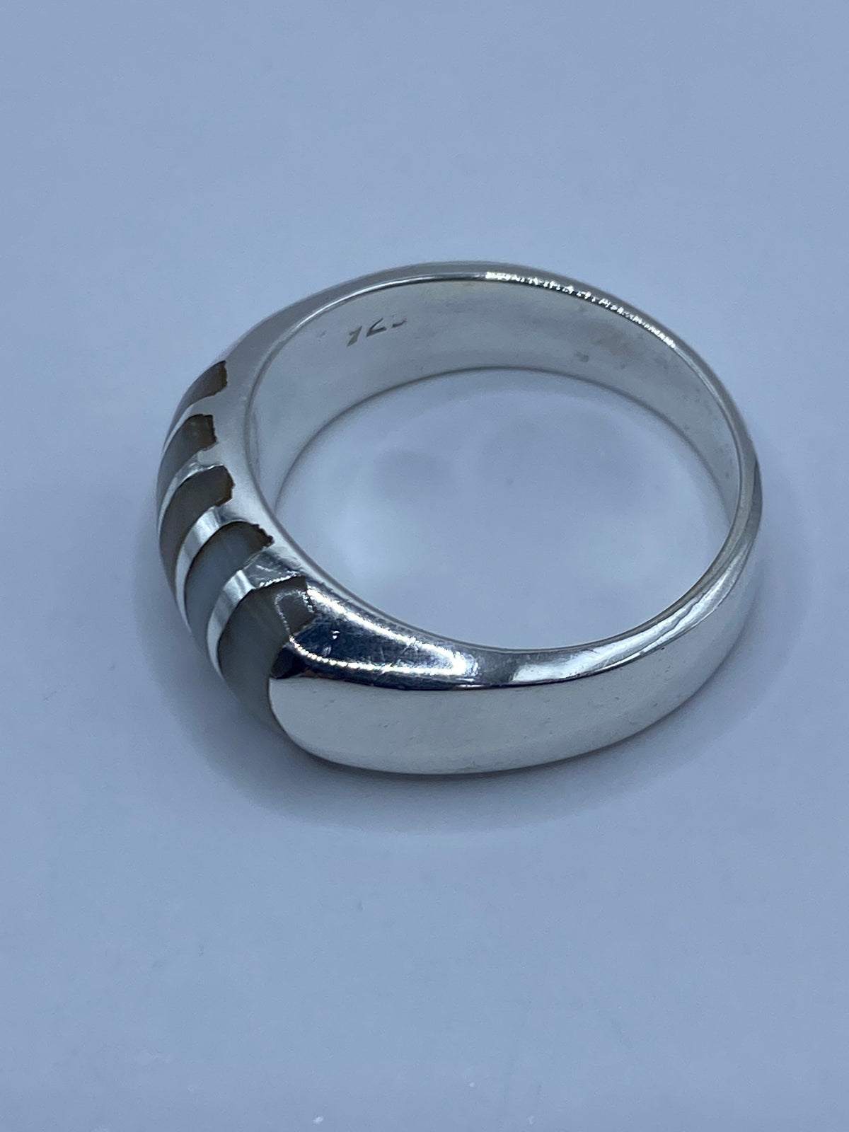 Anillo de Plata 925 con Madre Perla Iridiscente — Taxco — foto 5