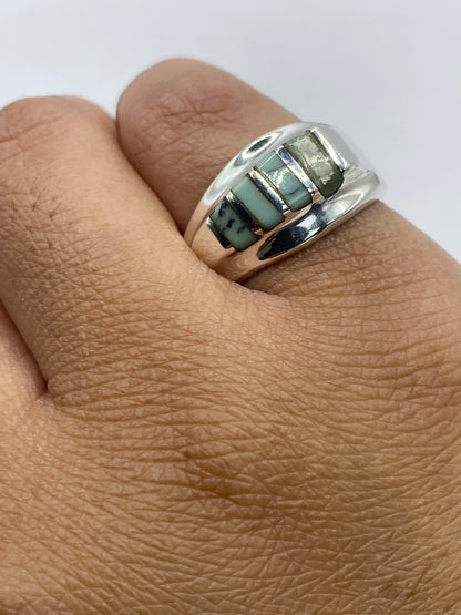 Anillo de Plata 925 con Turquesa Azul Cielo — Taxco — foto 6