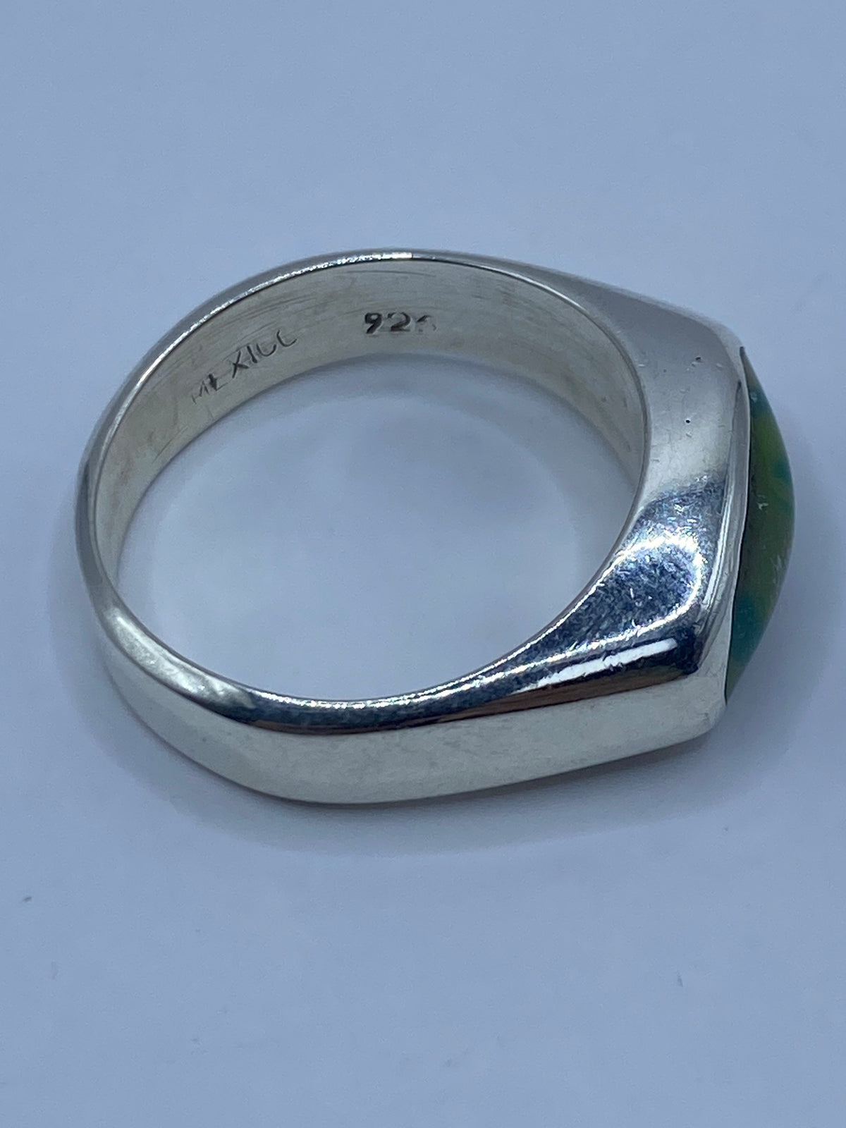 Anillo de Plata con Turquesa Africana Multicolor — Taxco 925 — foto 5