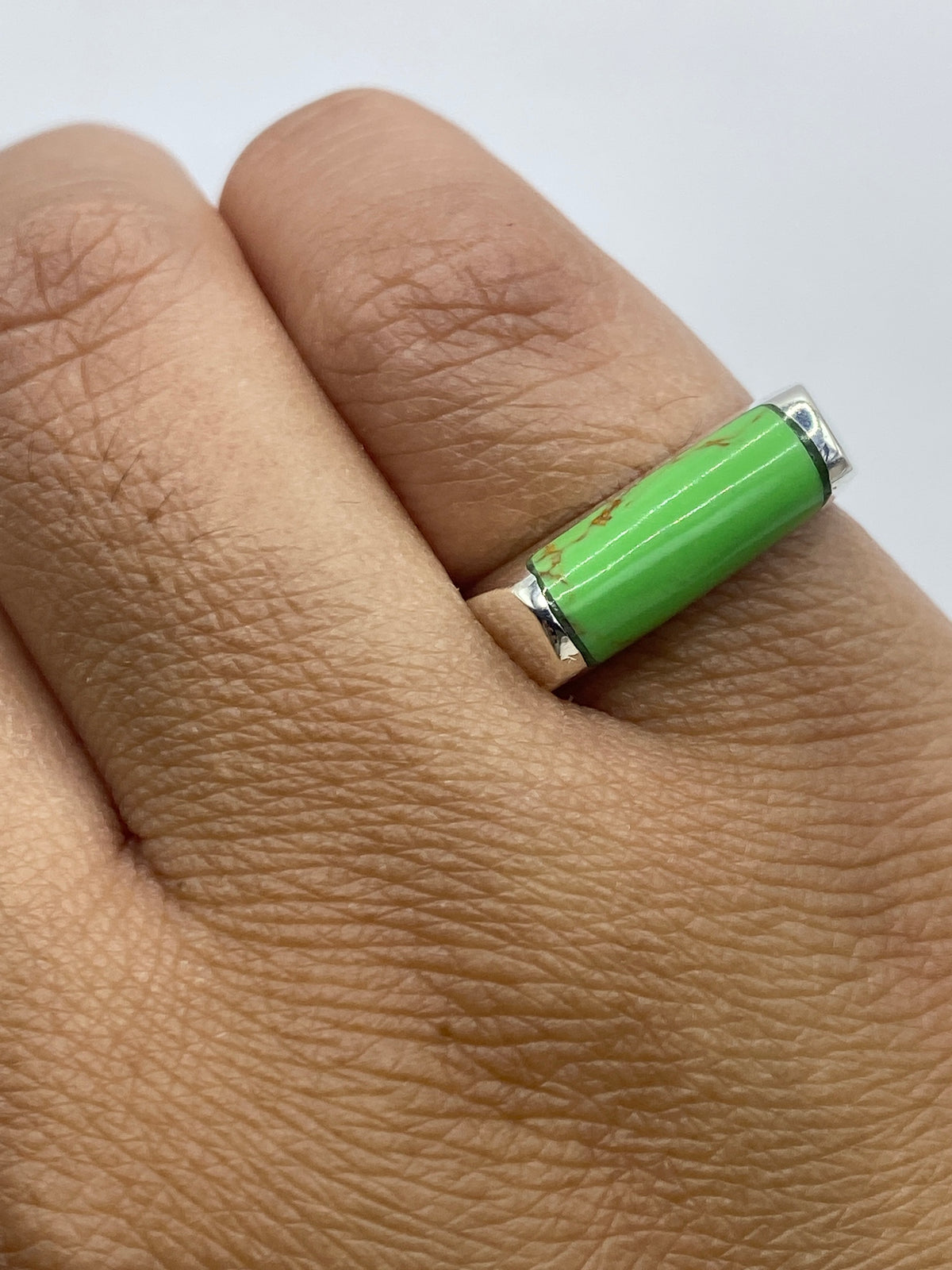 Anillo de Plata con Piedra Verde — Taxco 925 — foto 6