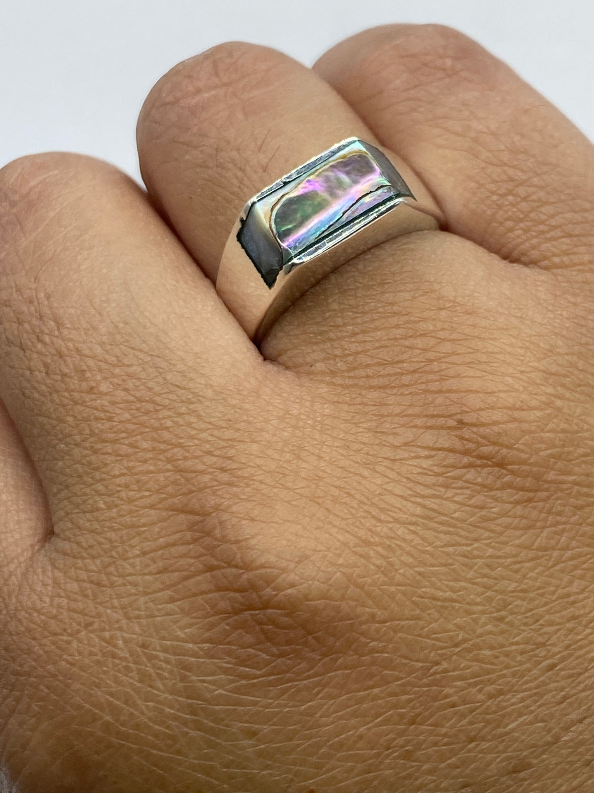 Anillo de Plata con Concha de Abulón — Taxco 925 — foto 6