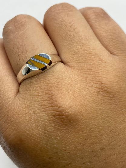 Anillo de Plata con Piedra Cafe — Taxco 925 — foto 6