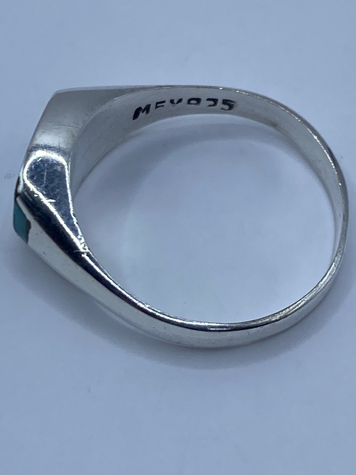 Anillo de Plata con Turquesa Azul Cielo — Taxco 925 — foto 5