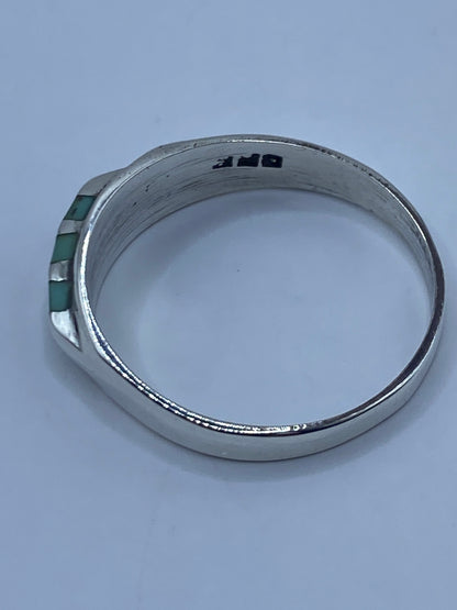 Anillo de Plata Turquesa Azul Cielo — Taxco 925 — foto 5