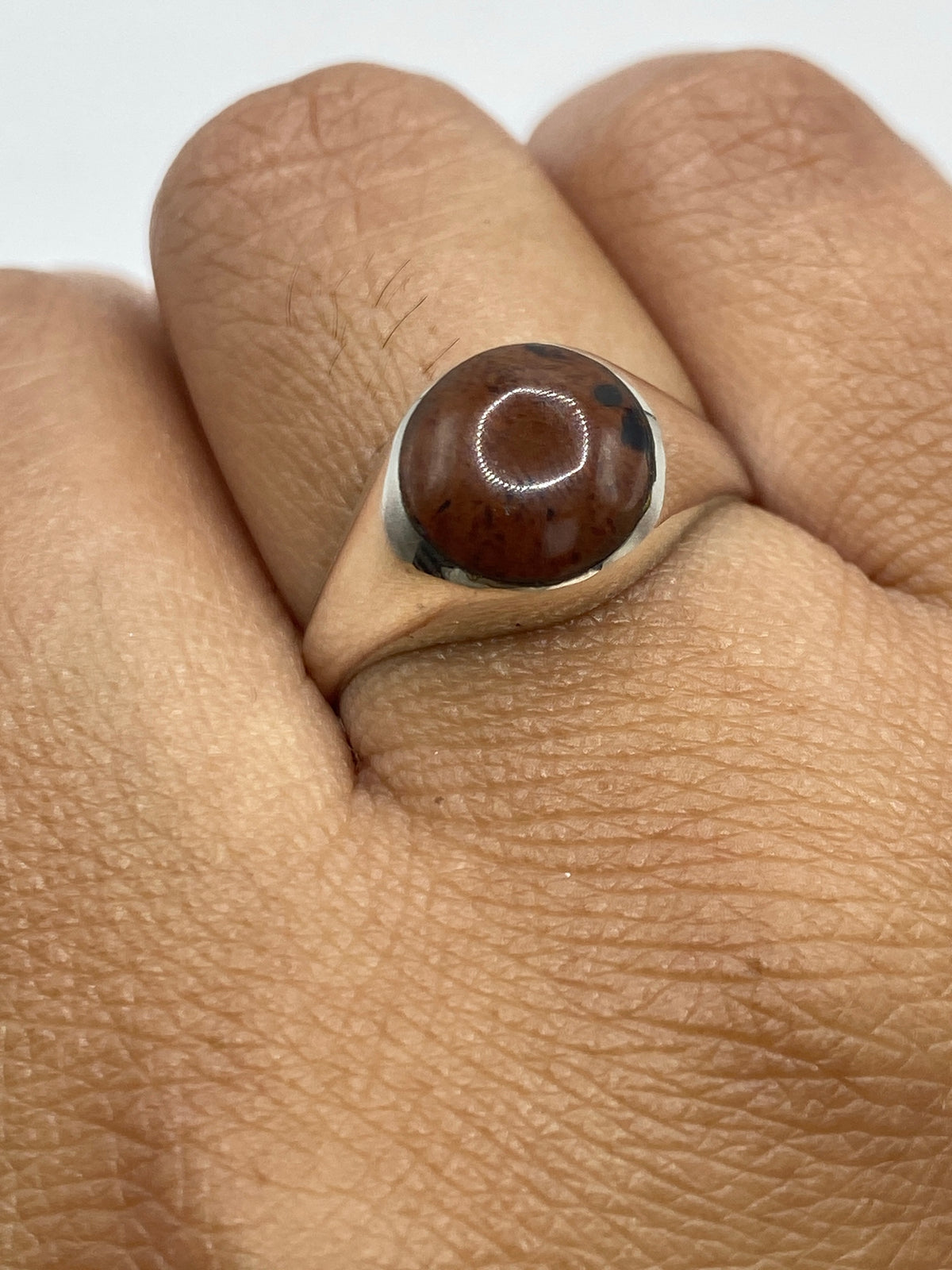Anillo Ojo de Tigre Café de Plata 925 — Taxco — foto 6