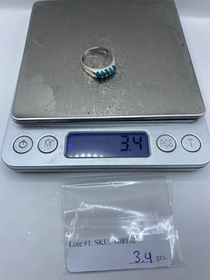 Anillo de Plata con Turquesa Azul Cielo — Taxco 925 — foto 7