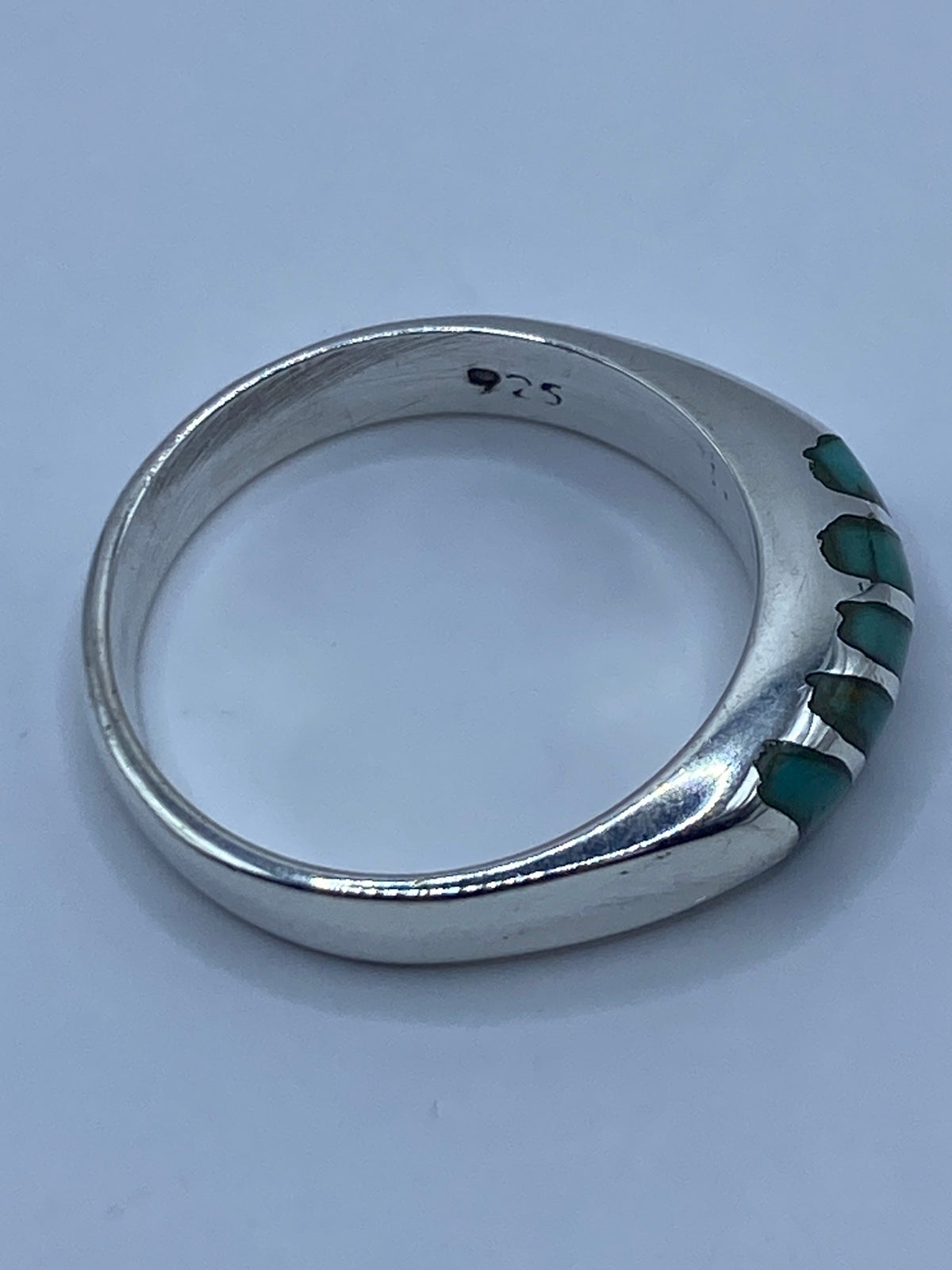 Anillo de Plata 925 con Turquesa Azul Cielo — Taxco — foto 5