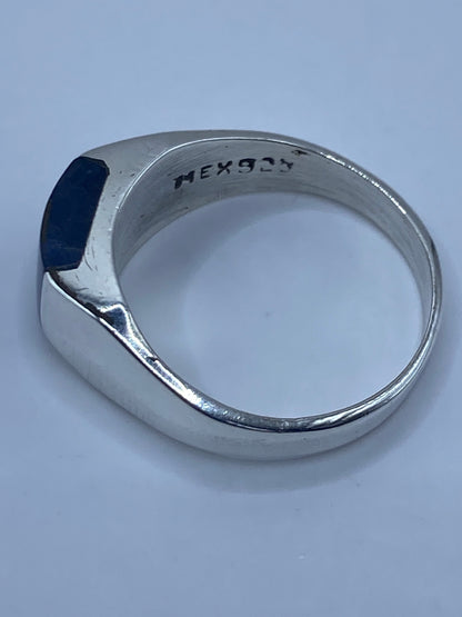 Anillo de Plata Solitario Piedra Azul — Taxco 925 — foto 5