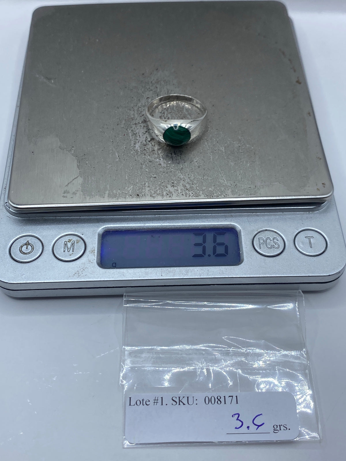 Anillo de Plata Malaquita Verde — Taxco 925 — foto 7
