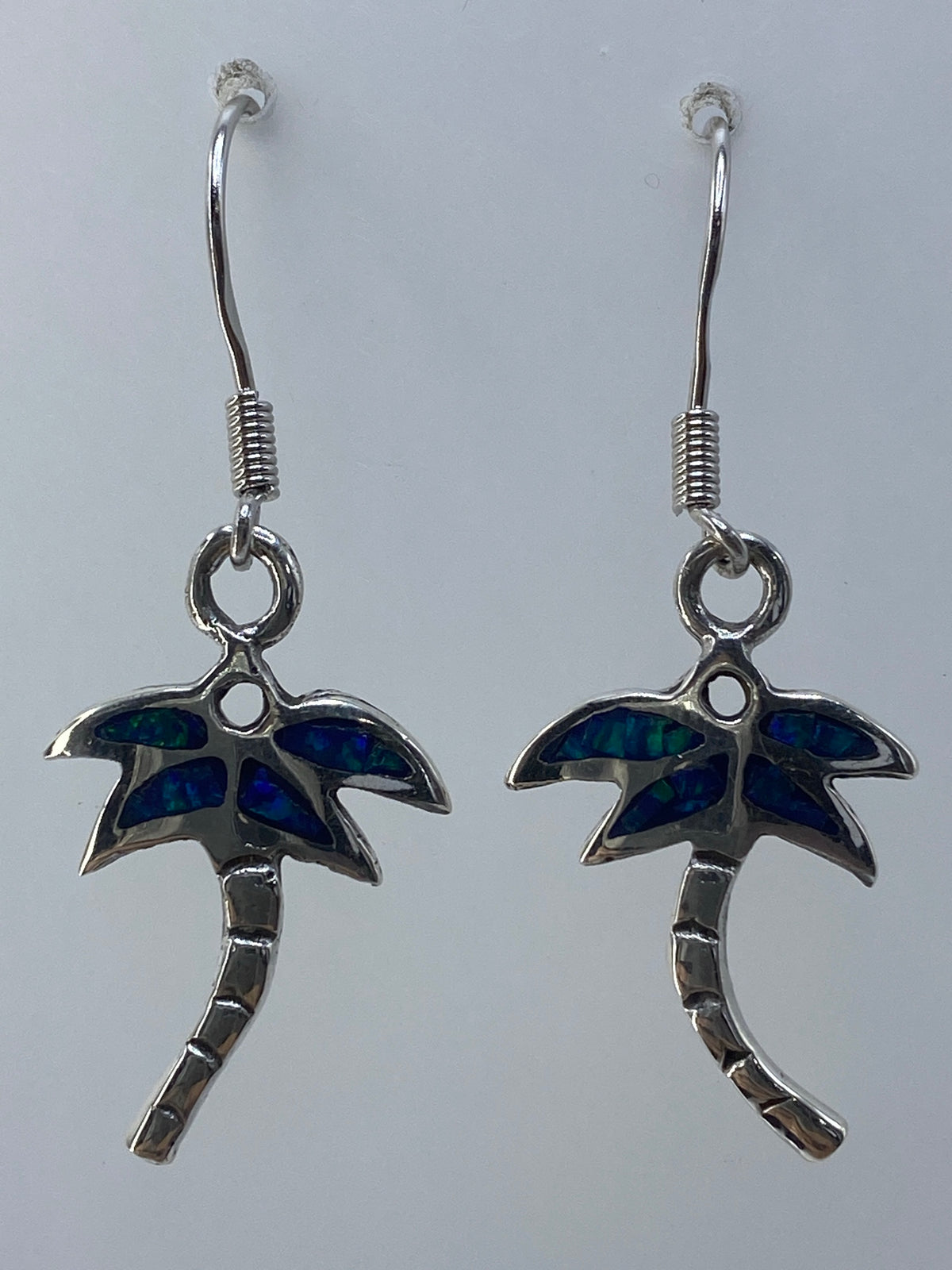 Aretes de Plata Ópalo de Fuego Verde Olivo — Taxco 950 — foto 1