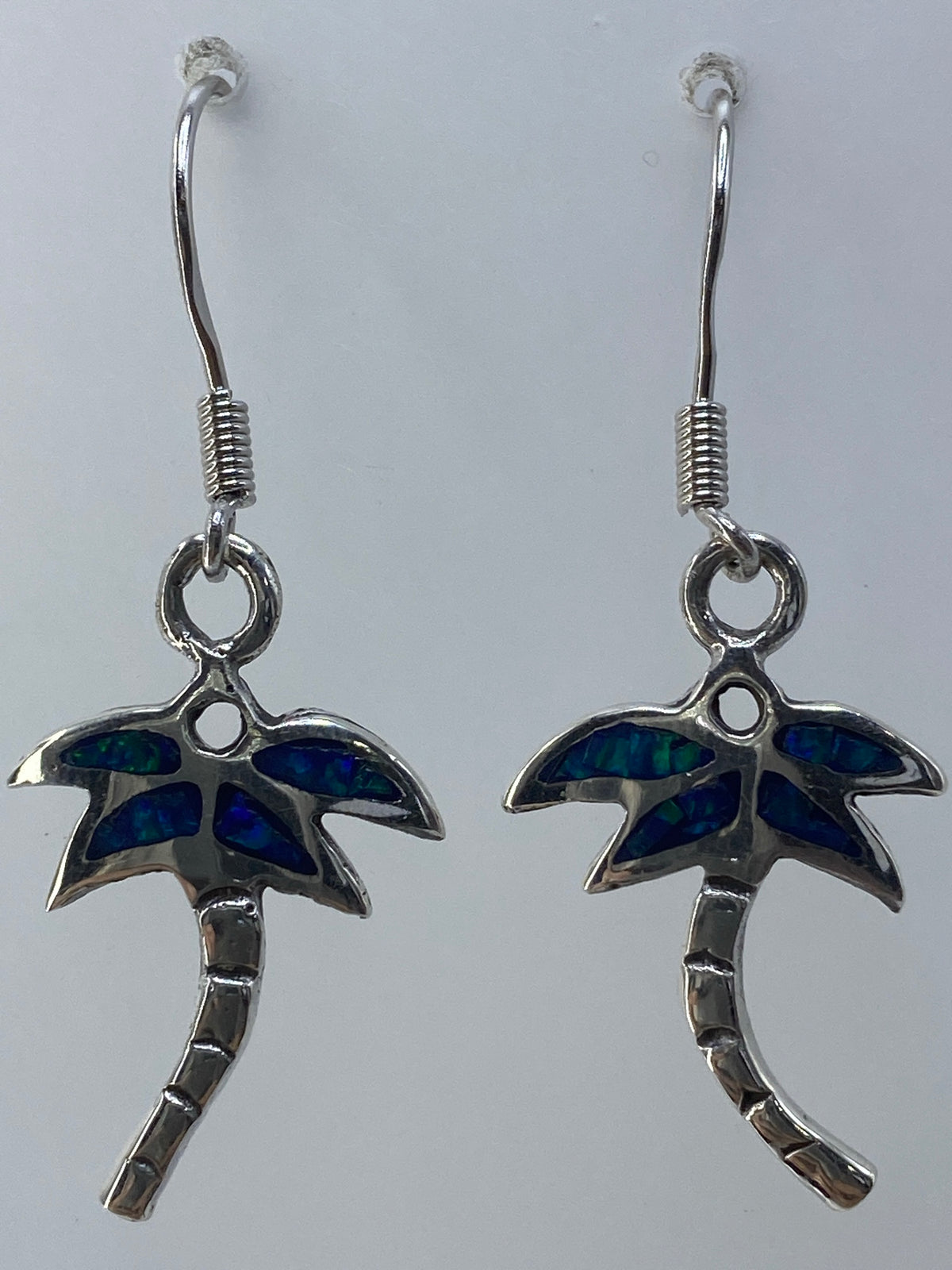 Aretes de Plata Ópalo de Fuego Verde Olivo — Taxco 950 — foto 3