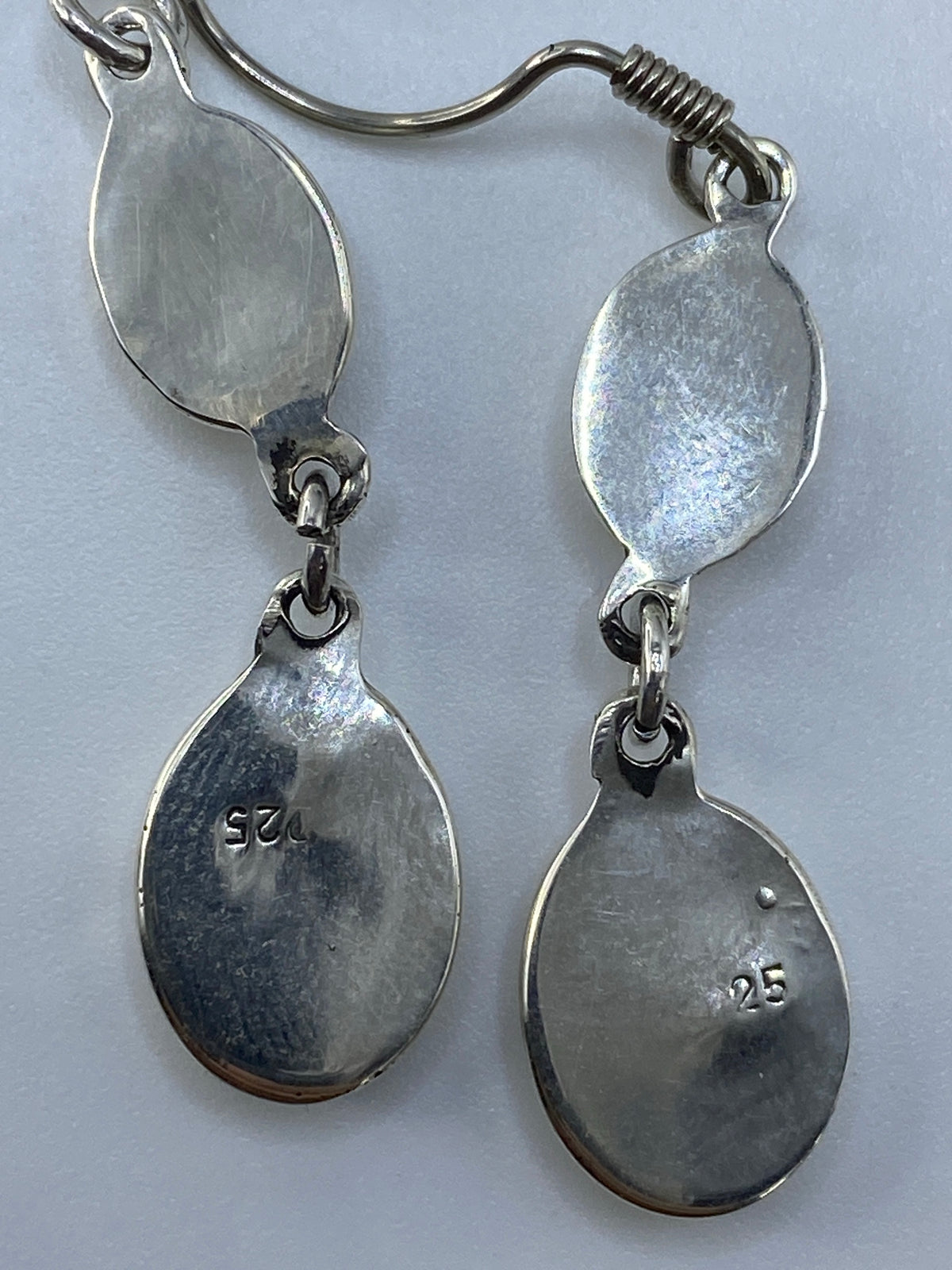 Aretes de Plata con Ópalo de Fuego — Taxco 925 — foto 5