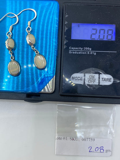 Aretes Plata Ópalo de Fuego Multicolor — Taxco 925 — foto 6