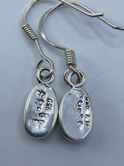 Aretes de Plata con Ópalo de Fuego Verde — Taxco 950 — foto 5