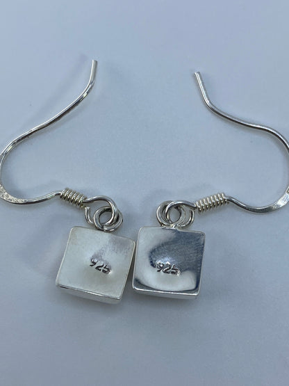 Aretes de Plata con Ópalo de Fuego Multicolor — Taxco 925 — foto 5
