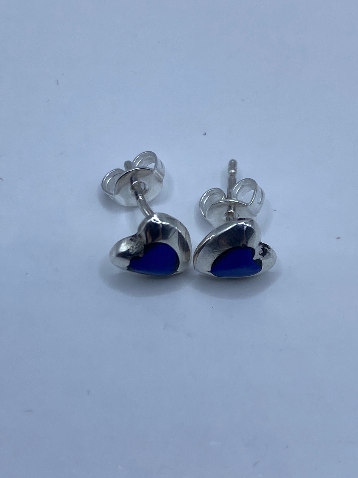 Aretes de Plata Coral Azul — Taxco 925 — foto 5