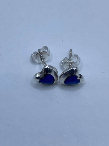 Aretes de Plata Coral Azul — Taxco 925 — foto 5