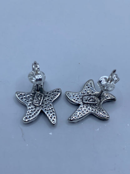 Aretes Estrella de Mar Plata con Ópalo Azul — Taxco 925 — foto 5