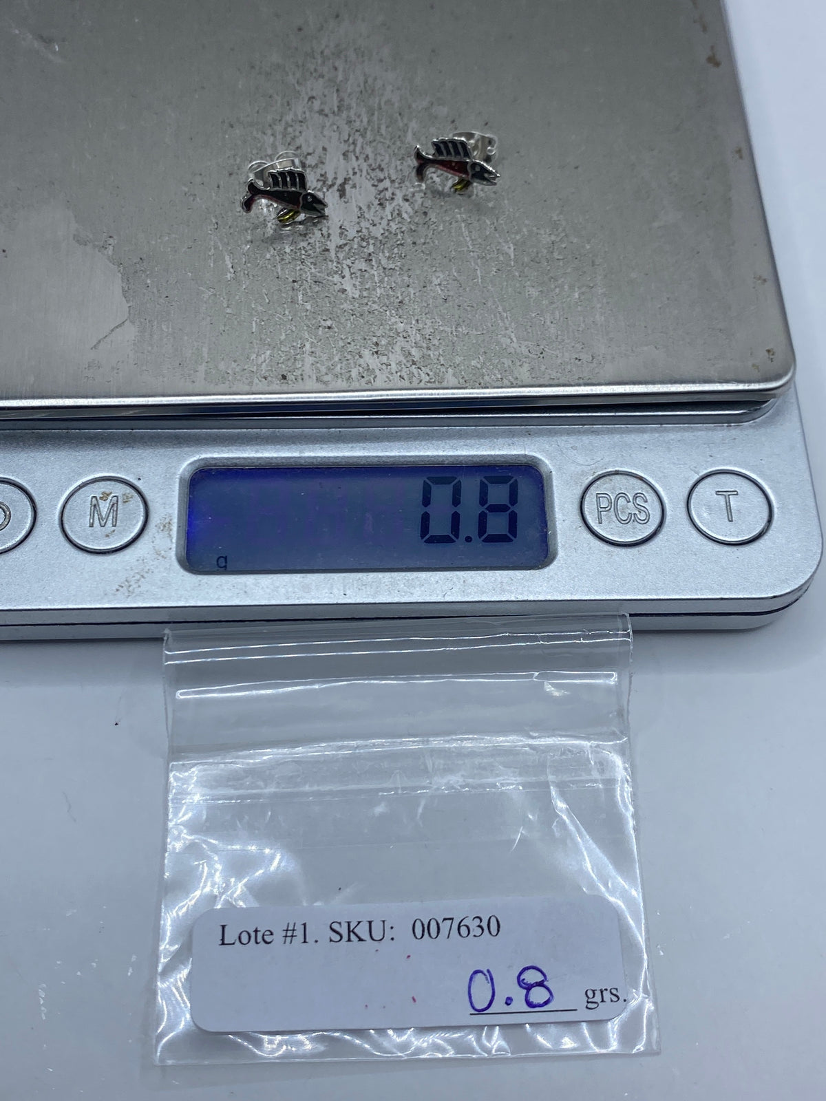 Aretes Plata Pez Vela Repujado — Taxco 925 — foto 6