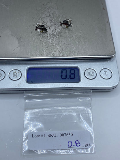 Aretes Plata Pez Vela Repujado — Taxco 925 — foto 6
