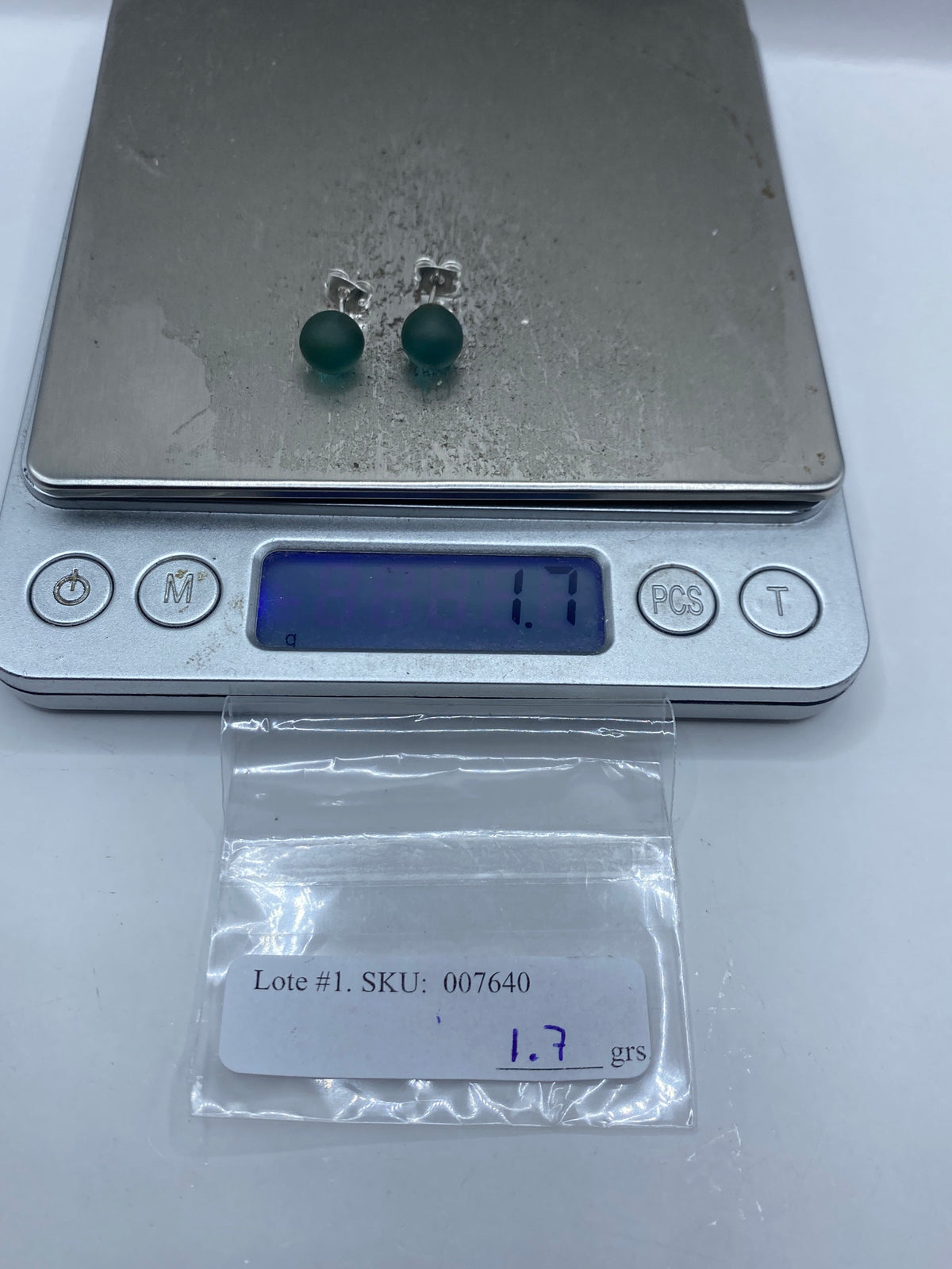 Aretes de Plata con Piedra Azul — Taxco 925 — foto 6