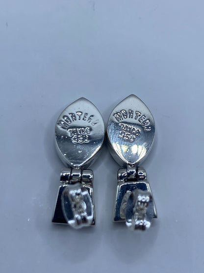 Aretes de Plata 950 con Ópalo de Fuego Verde — Taxco — foto 5
