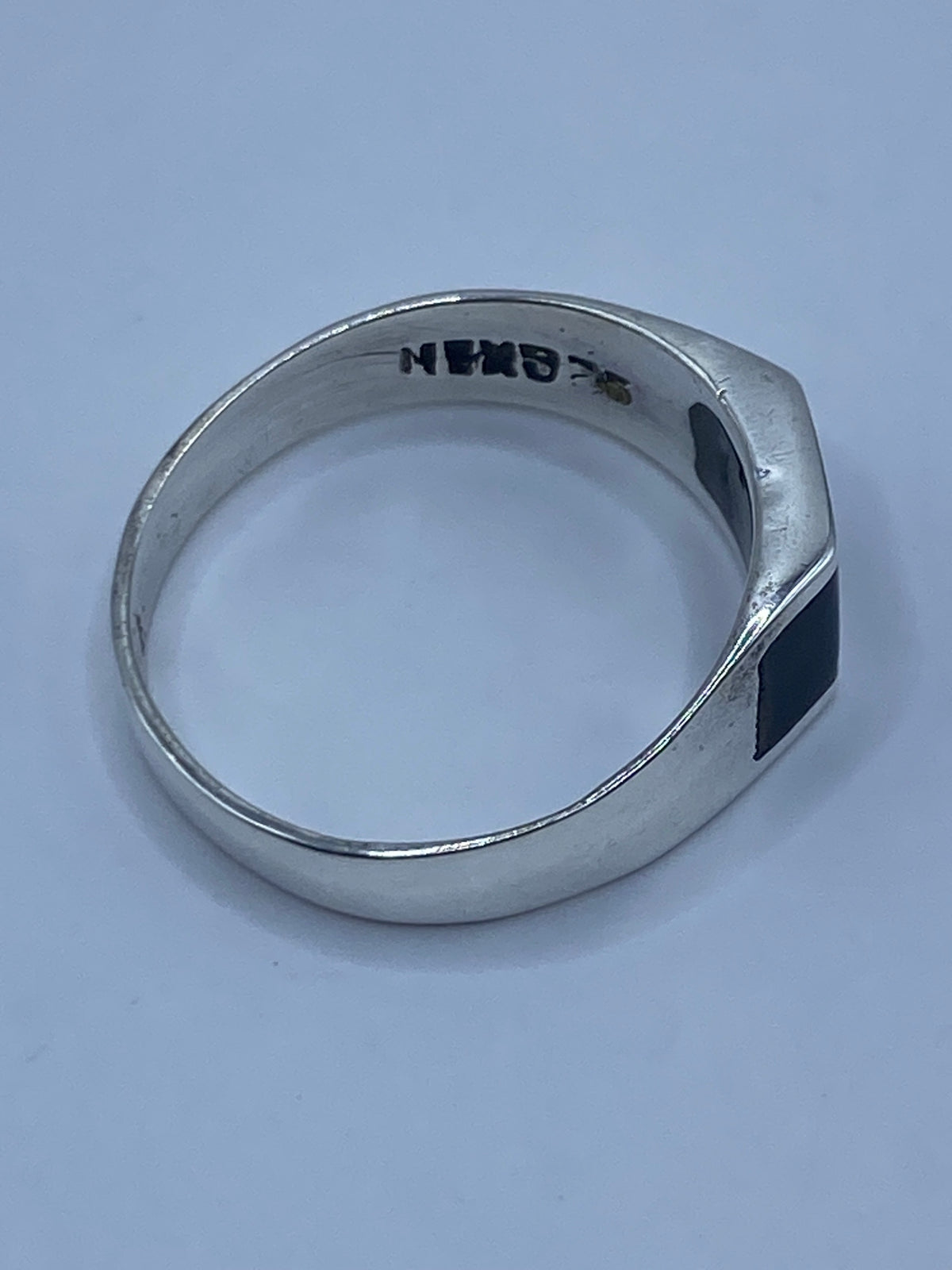 Anillo de Plata con Ónix Negro Geométrico — Taxco 925 — foto 5