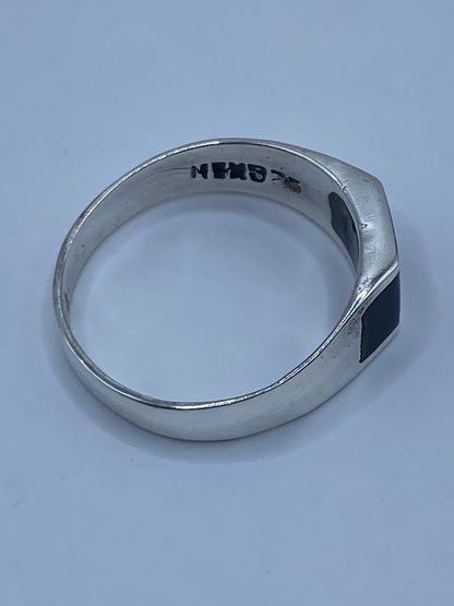 Anillo de Plata con Ónix Negro Geométrico — Taxco 925 — foto 5