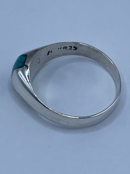 Anillo de Plata Turquesa Azul Cielo — Taxco 925 — foto 5