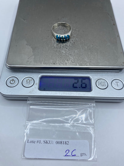Anillo de Turquesa Azul Cielo en Plata 925 — Taxco — foto 7