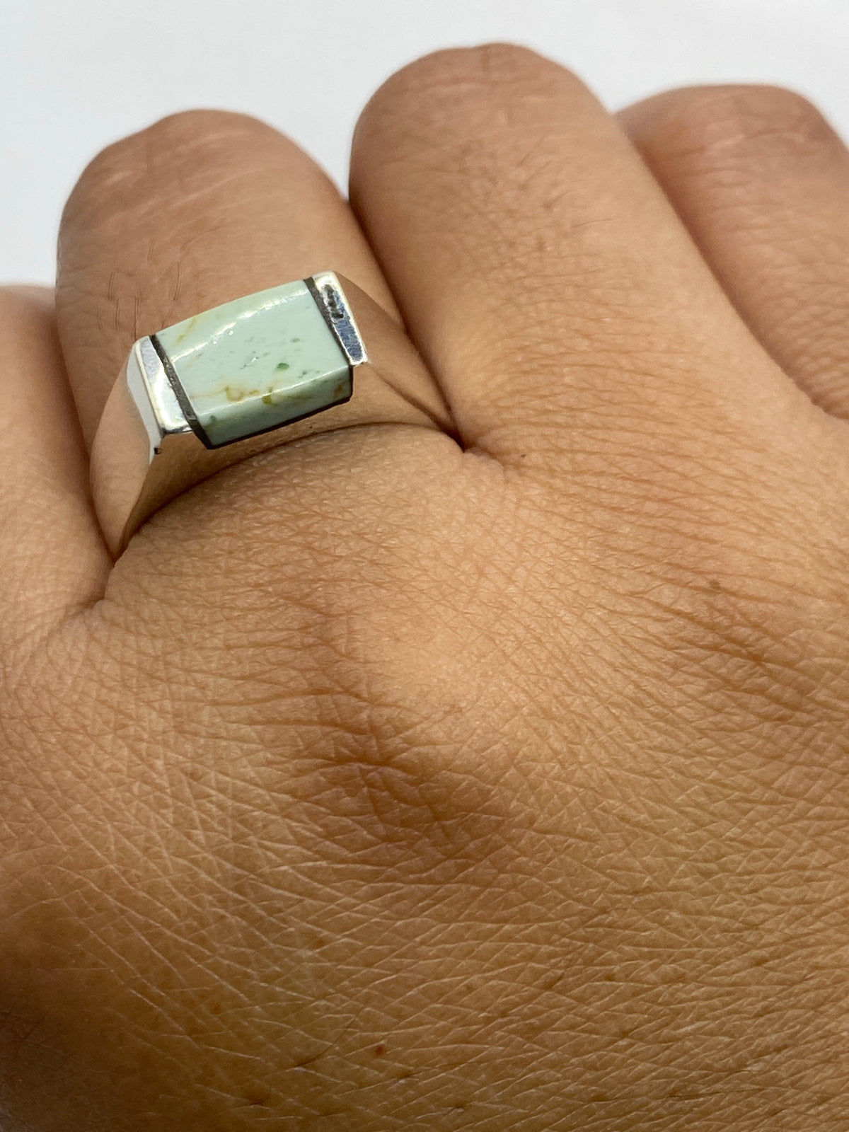 Anillo de Plata 925 con Turquesa Engastada — Taxco — foto 6