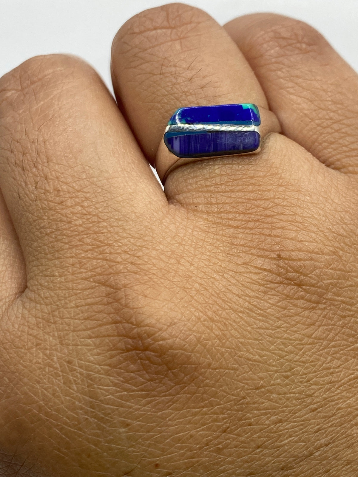 Anillo de Plata 925 con Piedra Multicolor — Taxco — foto 6