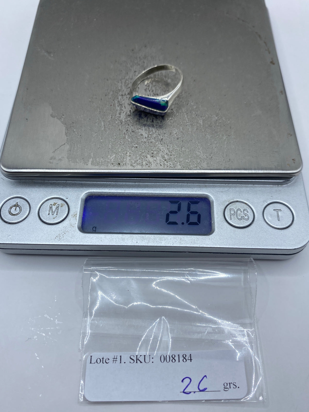 Anillo de Plata 925 con Piedra Multicolor — Taxco — foto 7
