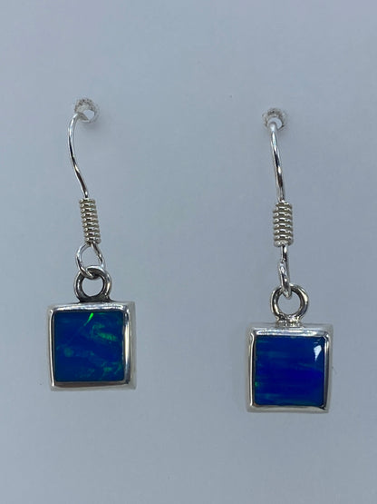 Aretes Plata Ópalo de Fuego Verde — Taxco 950 — foto 1