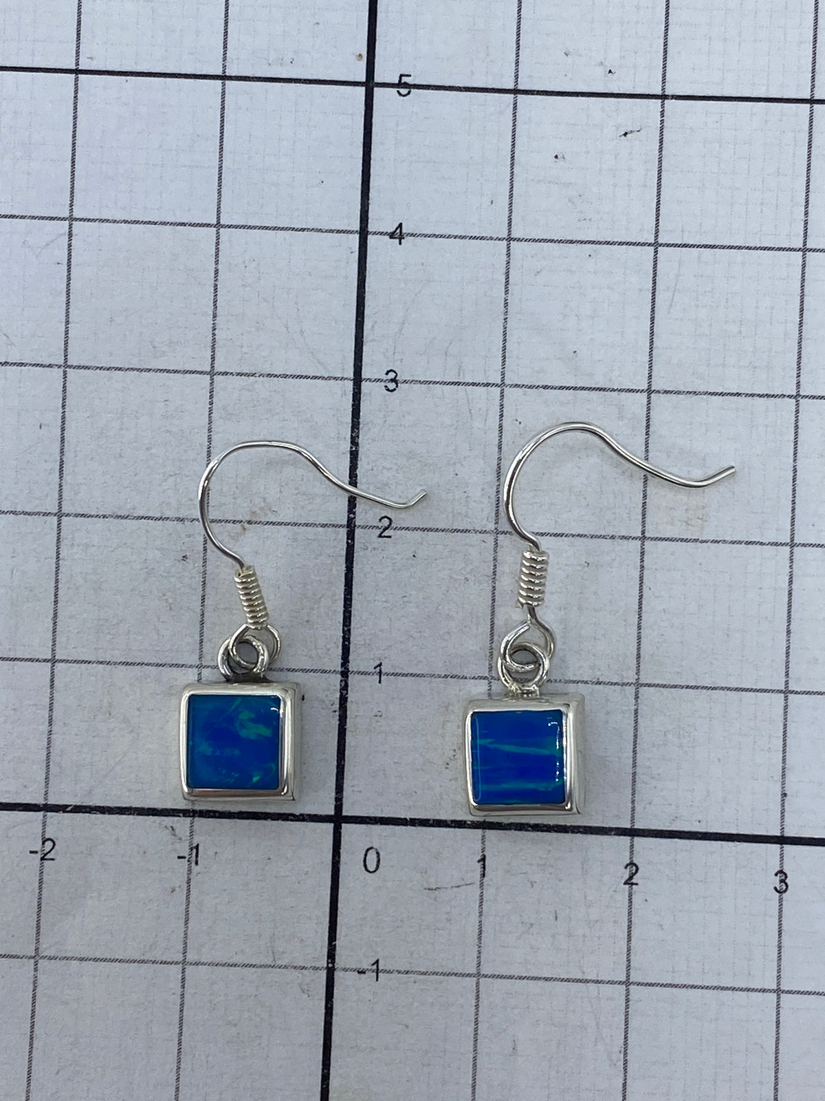 Aretes Plata Ópalo de Fuego Verde — Taxco 950 — foto 4
