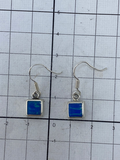 Aretes Plata Ópalo de Fuego Verde — Taxco 950 — foto 4