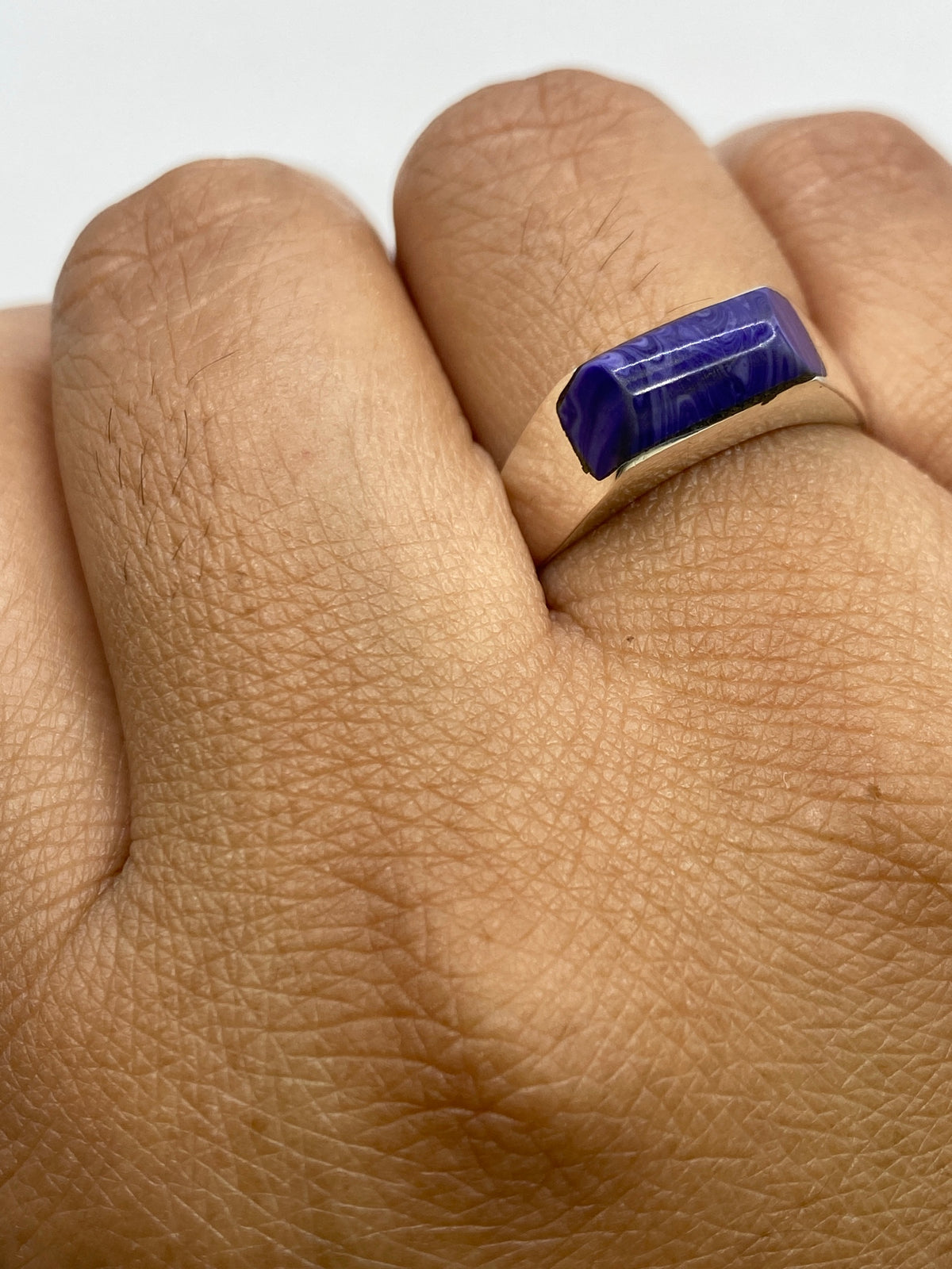 Anillo de Plata con Piedra Morada — Taxco 925 — foto 6