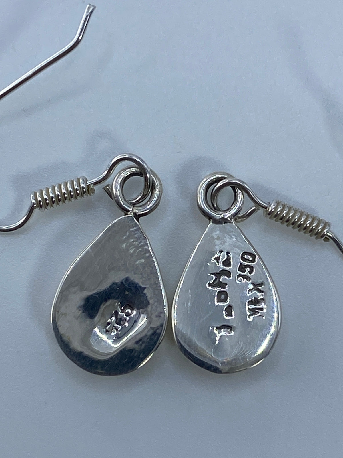 Aretes de Plata Ópalo de Fuego Verde — Taxco 950 — foto 5