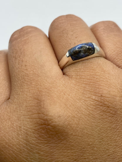 Anillo de Plata con Lapislázuli Azul — Taxco 925 — foto 6